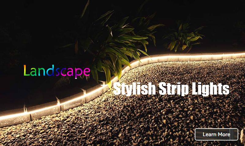 garden strip lights poster